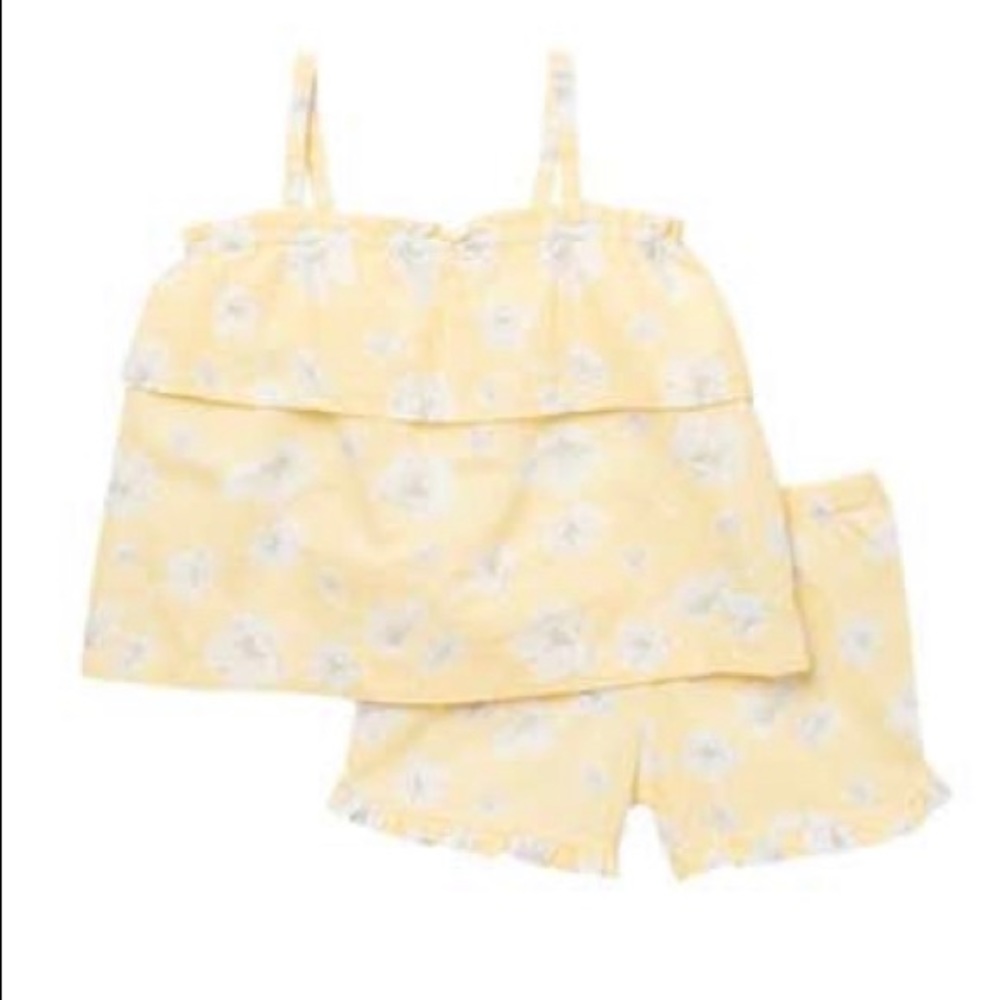 7 For All Mankind Patterned Top & Short Set